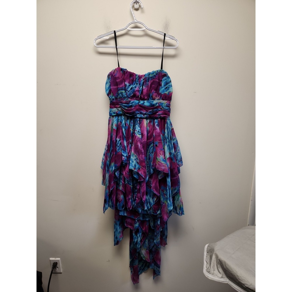 Myth NYC‎ Hi Low Dress size Medium NEW 1X Purple Tie Dye
